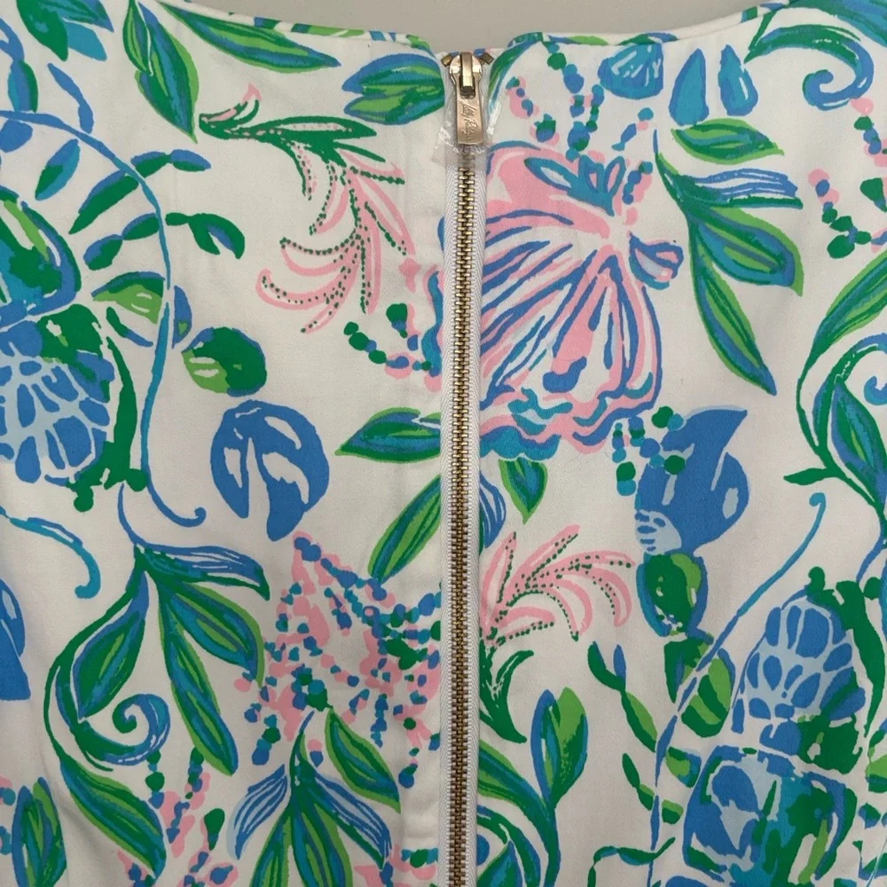 Lilly Pulitzer The Lilly Print Sleeveless Organic Cotton Blend Sheath Dress - Picture 5 of 9
